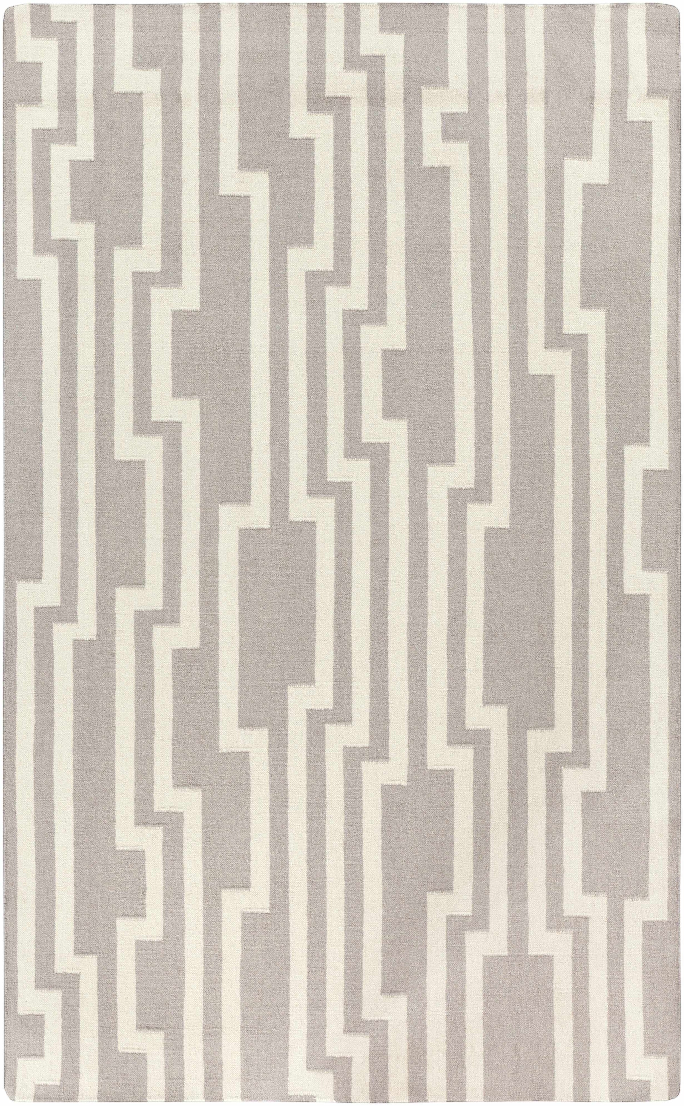 Medium Gray Hand Woven 100% Wool Modern Rectangle Handmade rug, Indoor use only, no fringe, non-washable. runner also available