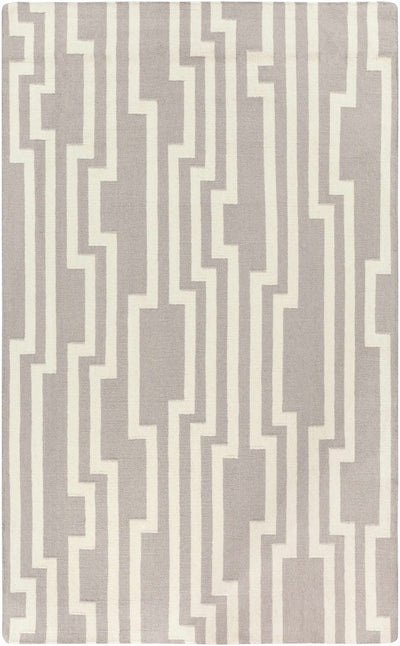 Medium Gray Hand Woven 100% Wool Modern Rectangle Handmade rug, Indoor use only, no fringe, non-washable. runner also available