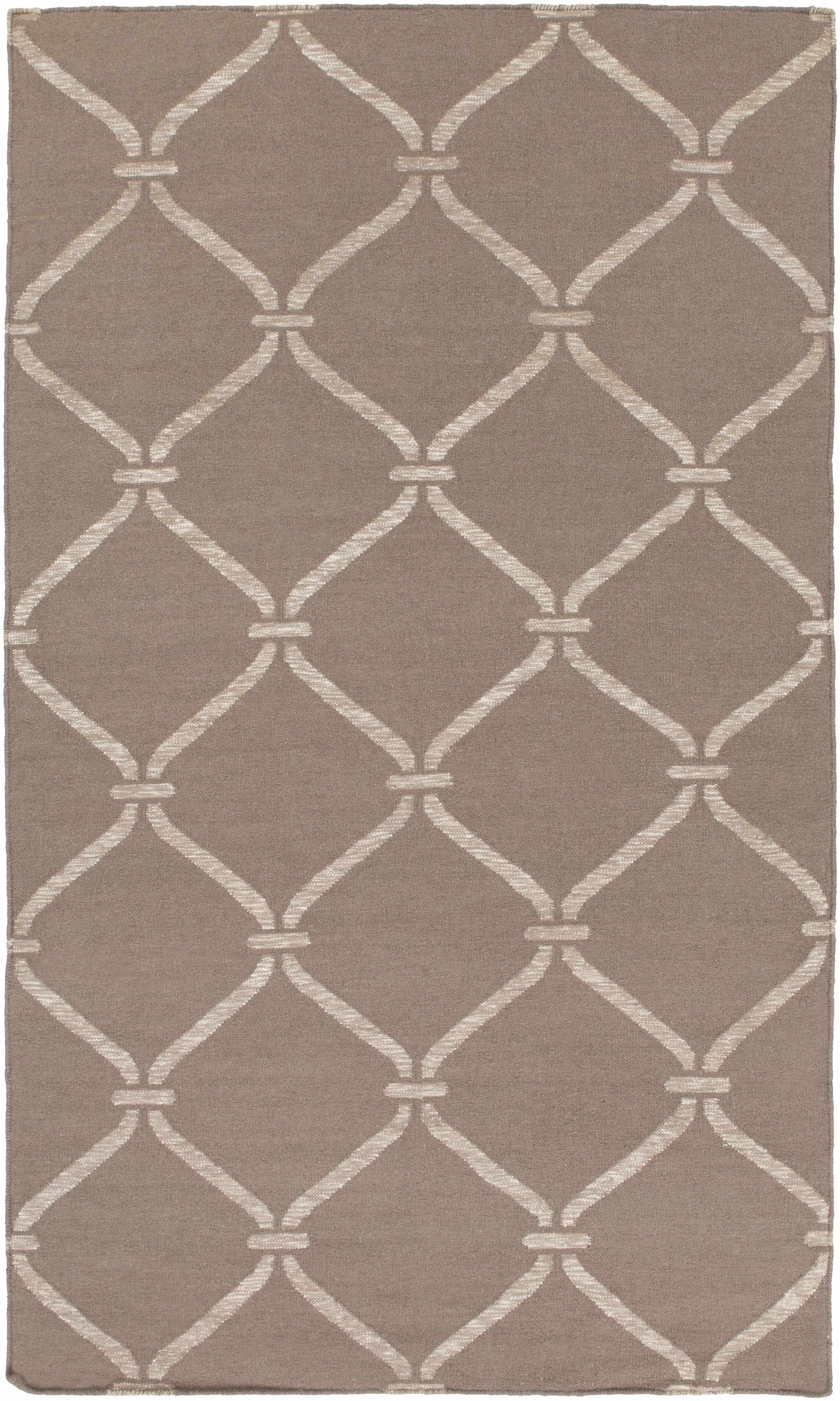 Taupe Hand Woven 50% Wool, 30% Viscose, 20% Cotton Modern Rectangle Handmade rug, Indoor use only, no fringe, non-washable. runner also available
