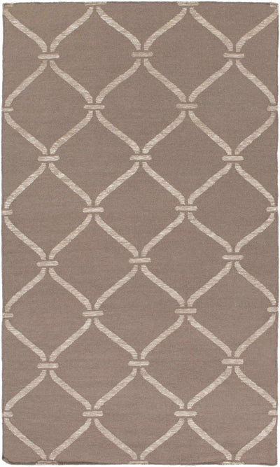 Taupe Hand Woven 50% Wool, 30% Viscose, 20% Cotton Modern Rectangle Handmade rug, Indoor use only, no fringe, non-washable. runner also available