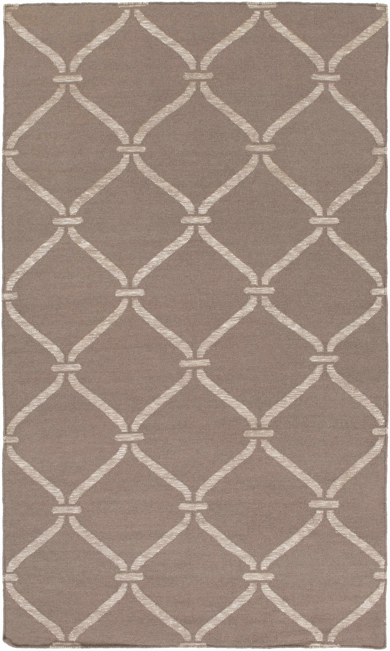 Taupe Hand Woven 50% Wool, 30% Viscose, 20% Cotton Modern Rectangle Handmade rug, Indoor use only, no fringe, non-washable. runner also available