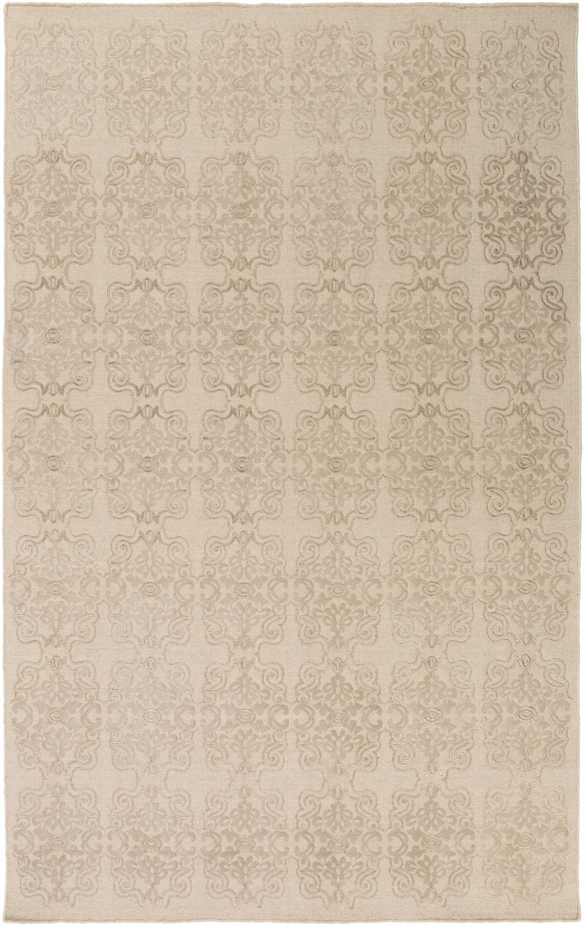 Oatmeal Hand Woven 60% Wool, 40% Viscose Modern Rectangle Handmade rug, Indoor use only, no fringe, non-washable. runner also available
