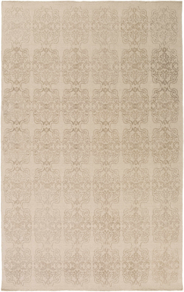 Oatmeal Hand Woven 60% Wool, 40% Viscose Modern Rectangle Handmade rug, Indoor use only, no fringe, non-washable. runner also available