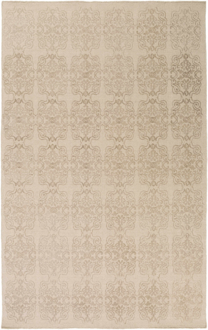 Oatmeal Hand Woven 60% Wool, 40% Viscose Modern Rectangle Handmade rug, Indoor use only, no fringe, non-washable. runner also available