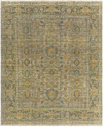 Tan Hand Knotted 100% NZ Wool Traditional Rectangle Handmade rug, Indoor use only, has fringe, non-washable.