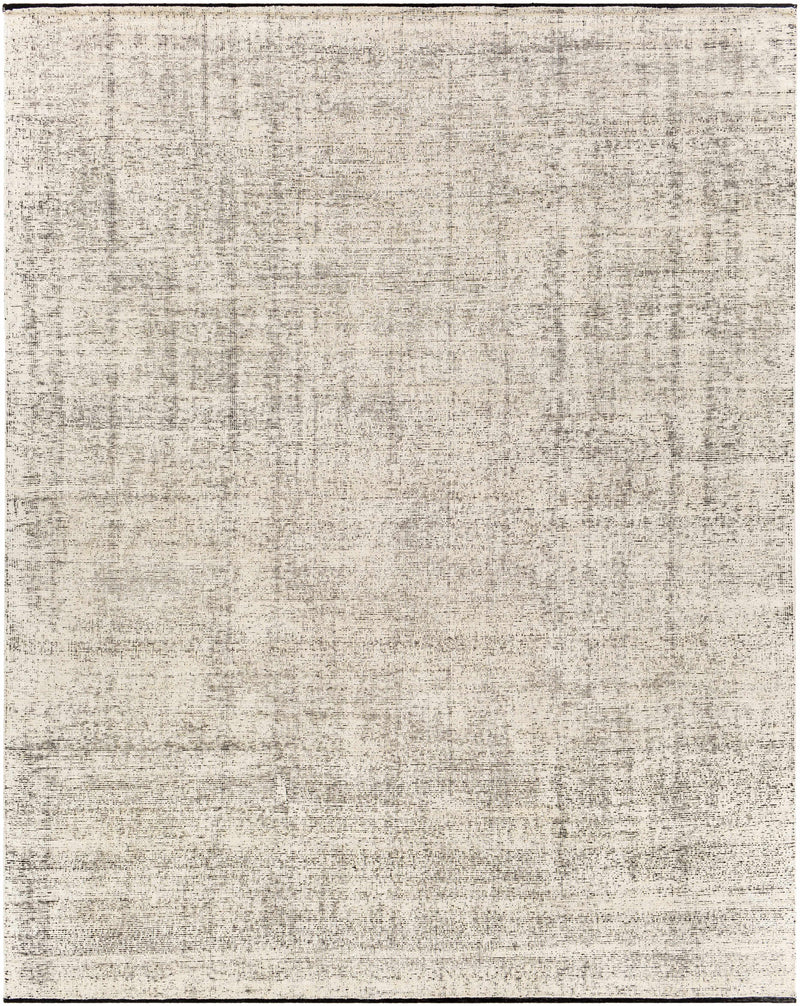 Cream Hand Knotted 100% Silk Global Rectangle Handmade rug, Indoor use only, no fringe, non-washable.