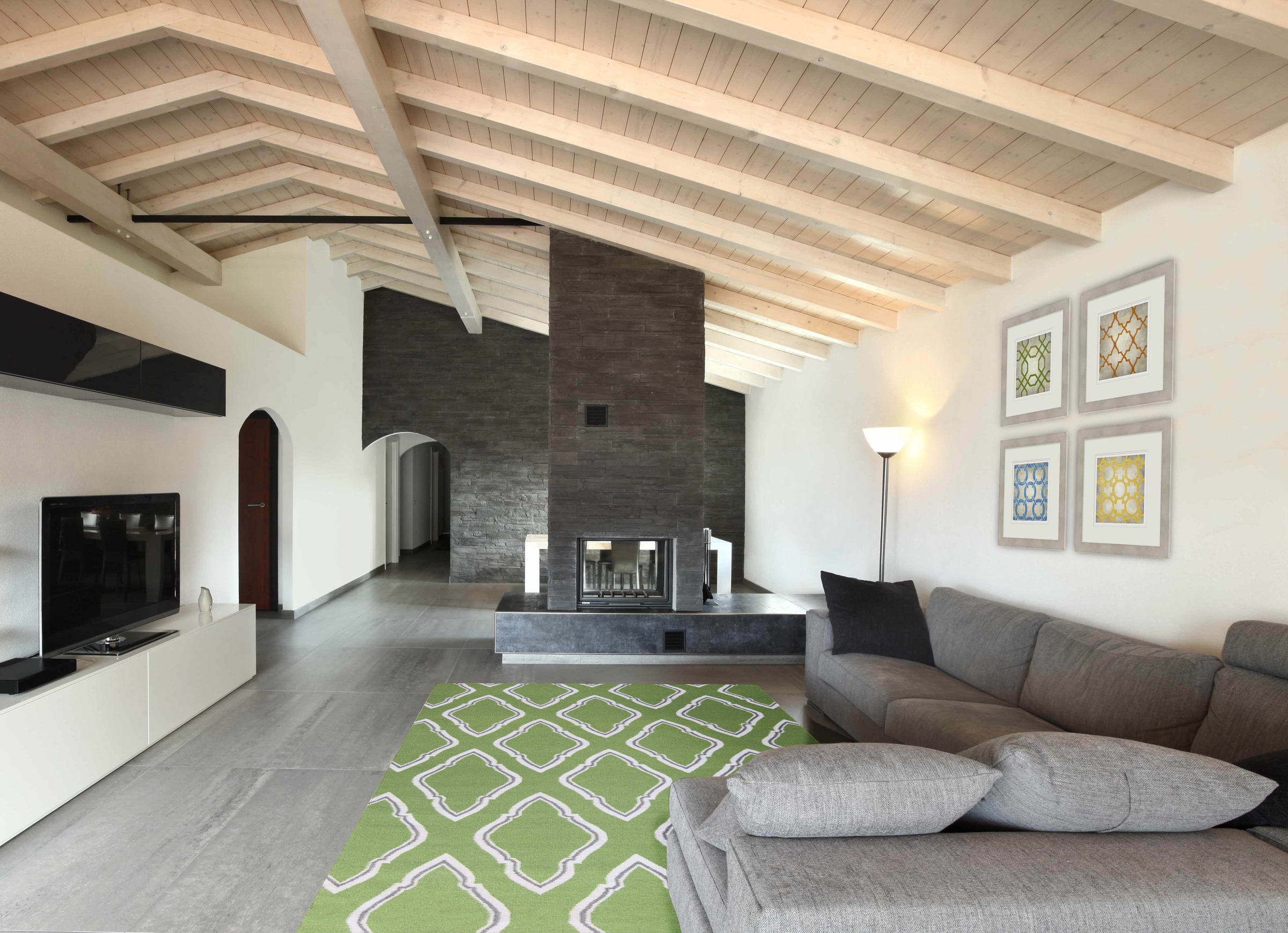 Rugs : FAL-1096,Wall Art : LJ-4059,LJ-4055,LJ-4060,LJ-4061