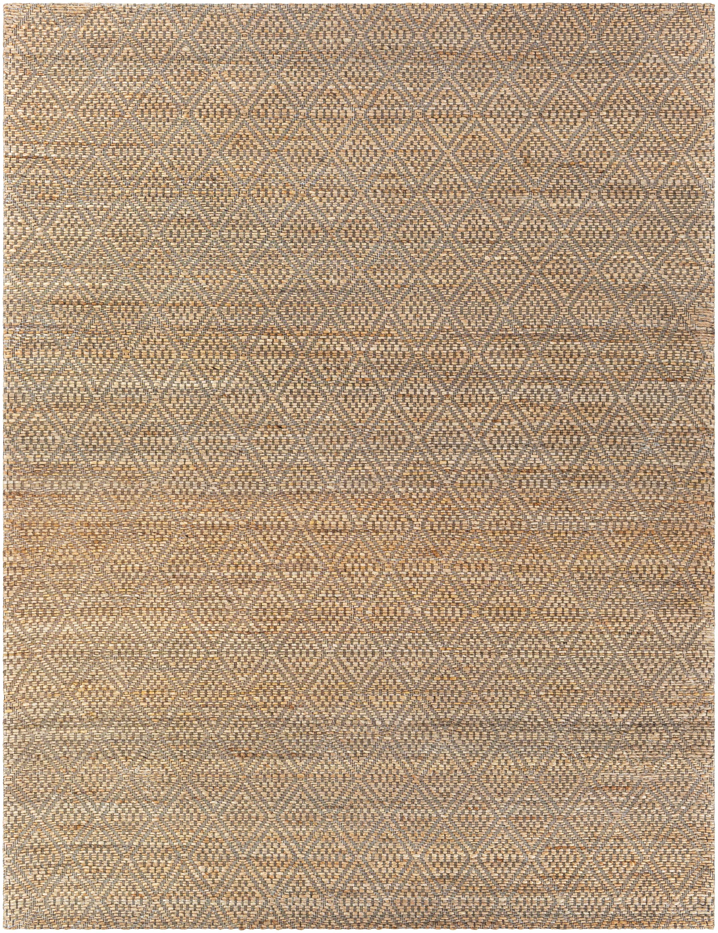 Tan Hand Woven 100% Jute Modern Rectangle Handmade rug, Indoor use only, no fringe, non-washable. runner also available