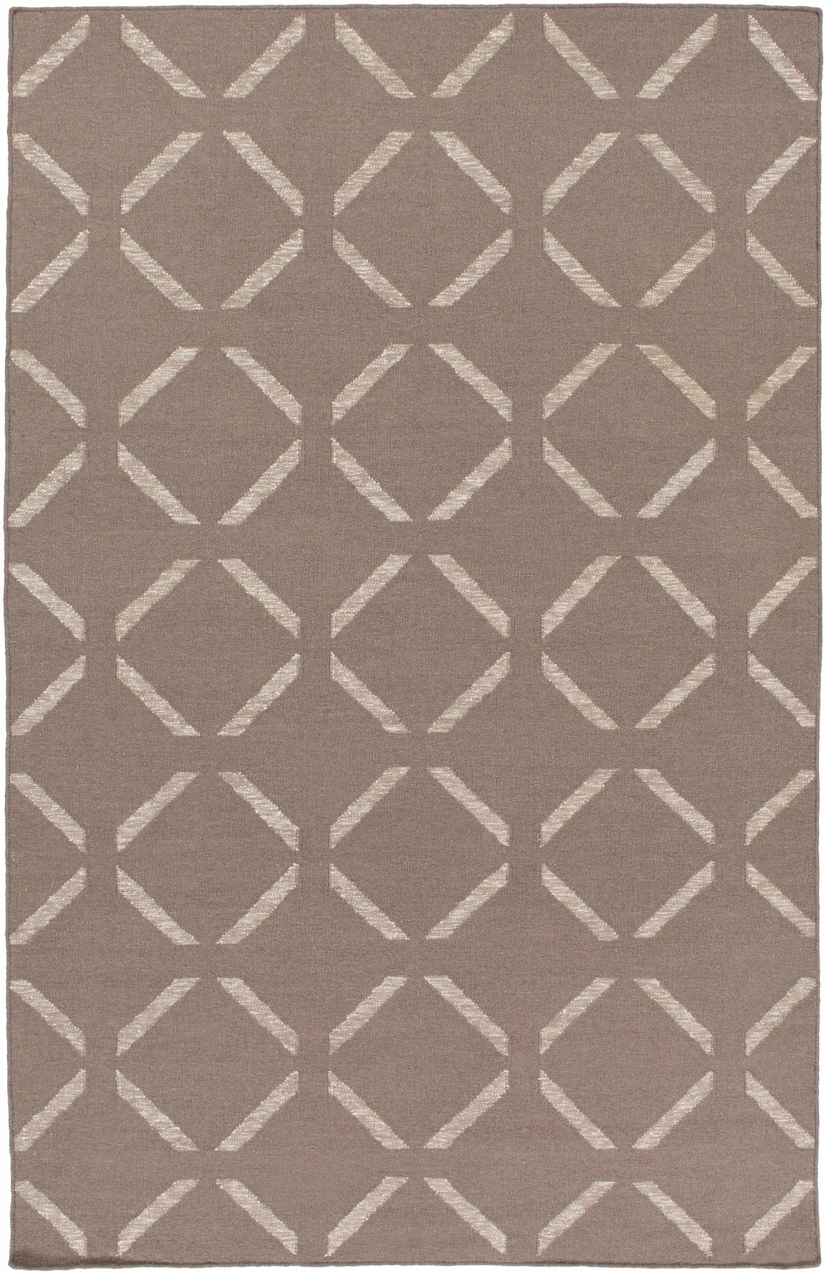 Taupe Hand Woven 50% Wool, 30% Viscose, 20% Cotton Modern Rectangle Handmade rug, Indoor use only, no fringe, non-washable. runner also available