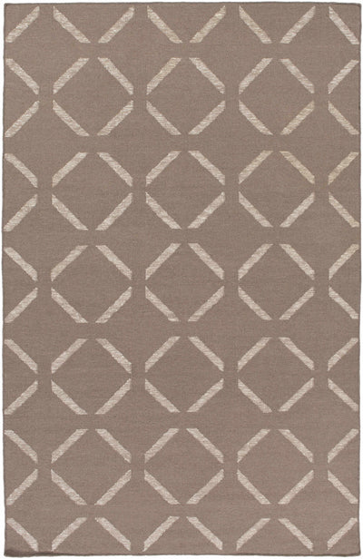 Taupe Hand Woven 50% Wool, 30% Viscose, 20% Cotton Modern Rectangle Handmade rug, Indoor use only, no fringe, non-washable. runner also available