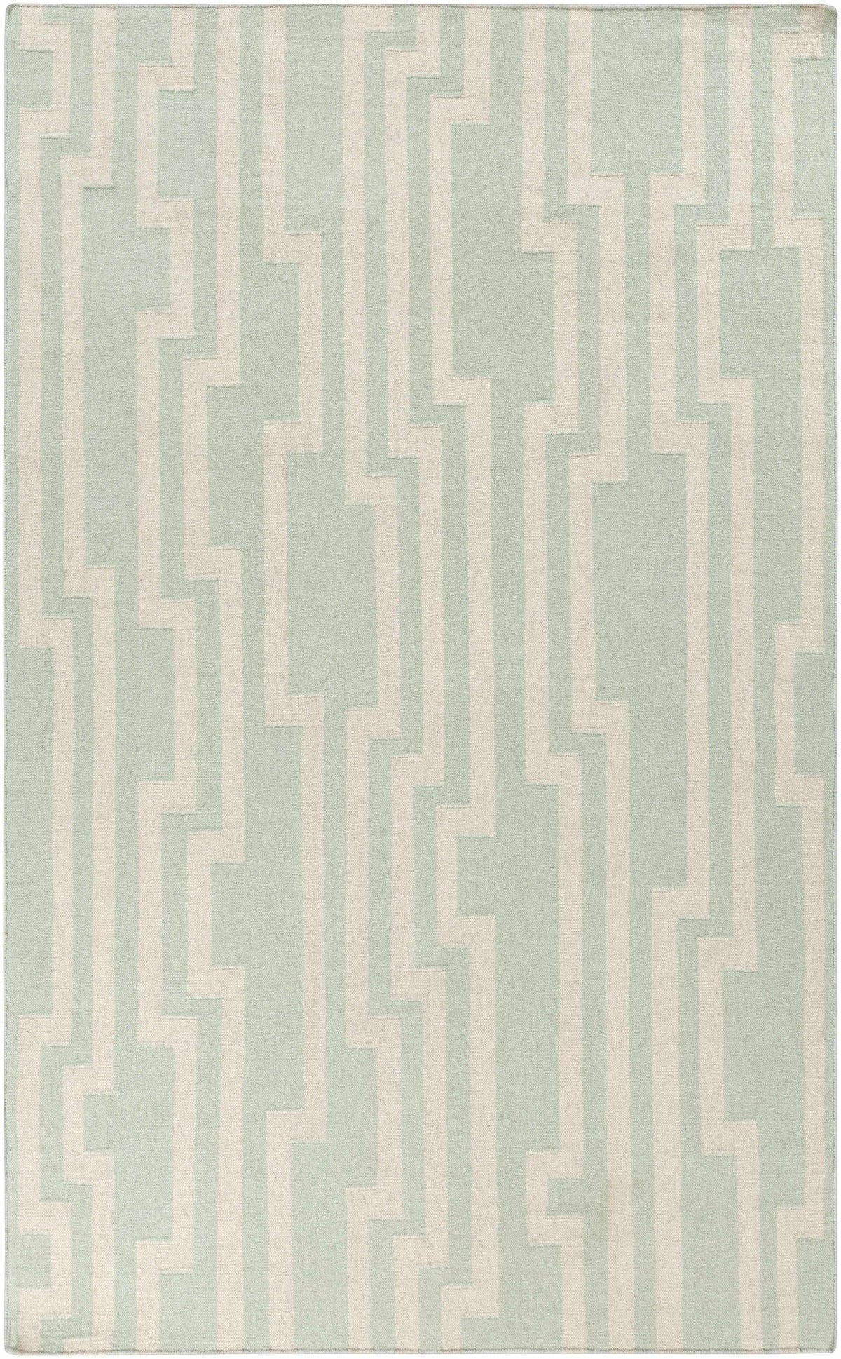 Ice Blue Hand Woven 100% Wool Modern Rectangle Handmade rug, Indoor use only, no fringe, non-washable. runner also available