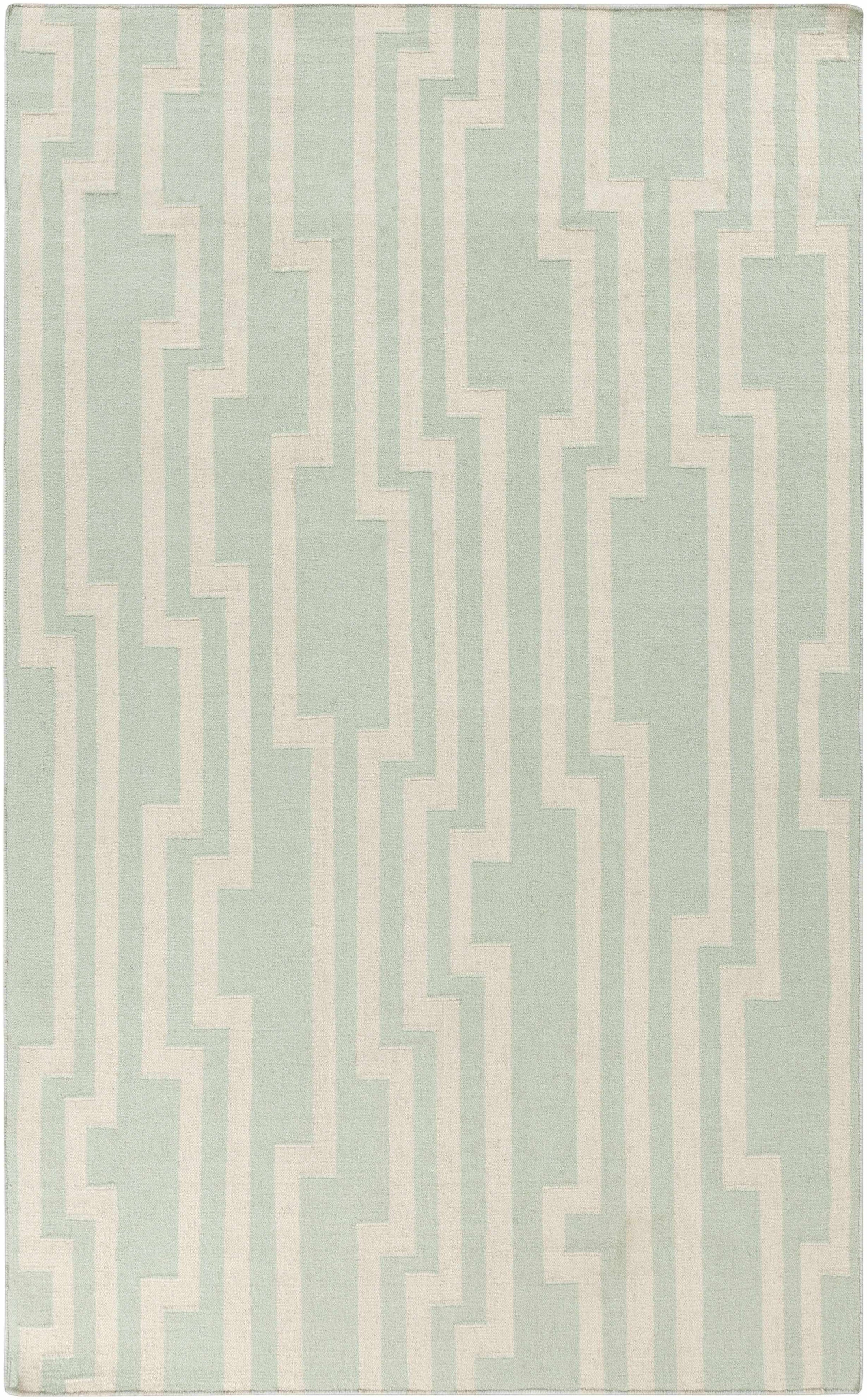 Ice Blue Hand Woven 100% Wool Modern Rectangle Handmade rug, Indoor use only, no fringe, non-washable. runner also available