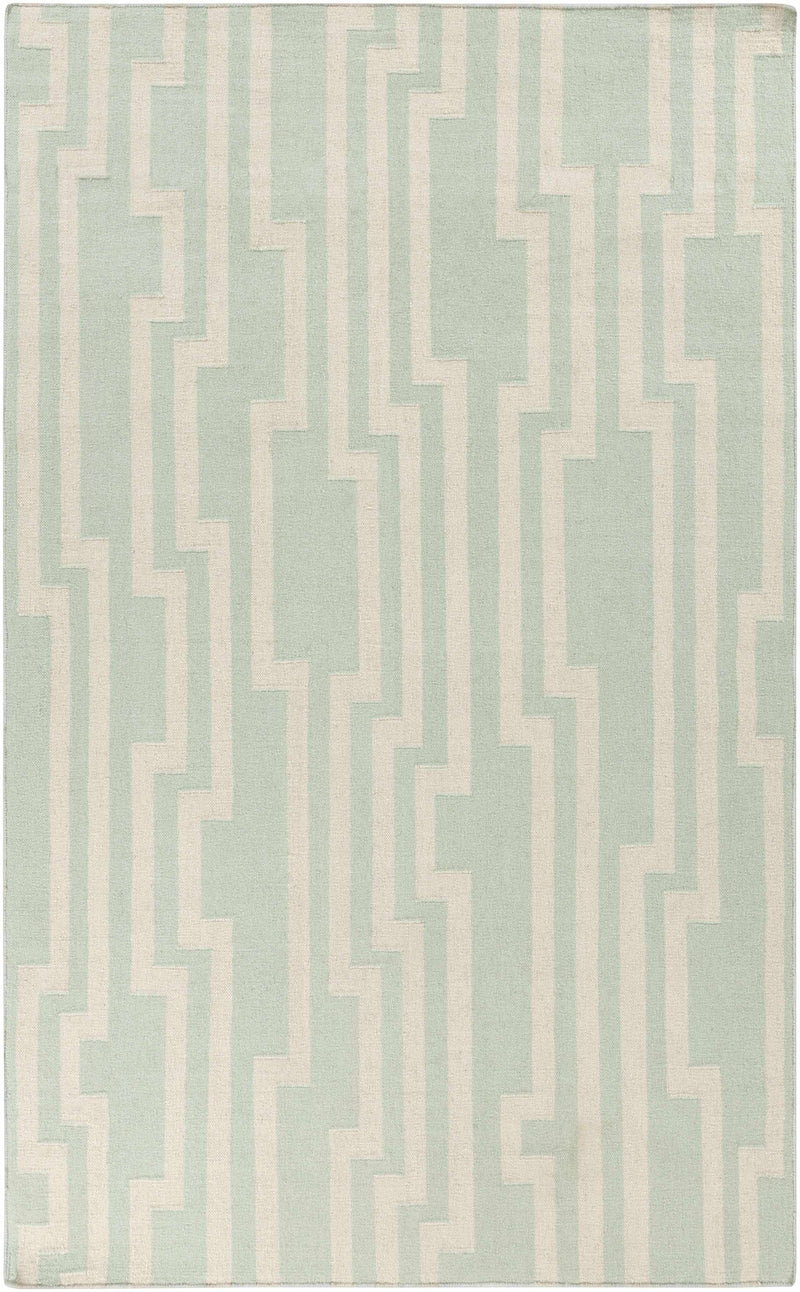 Ice Blue Hand Woven 100% Wool Modern Rectangle Handmade rug, Indoor use only, no fringe, non-washable. runner also available