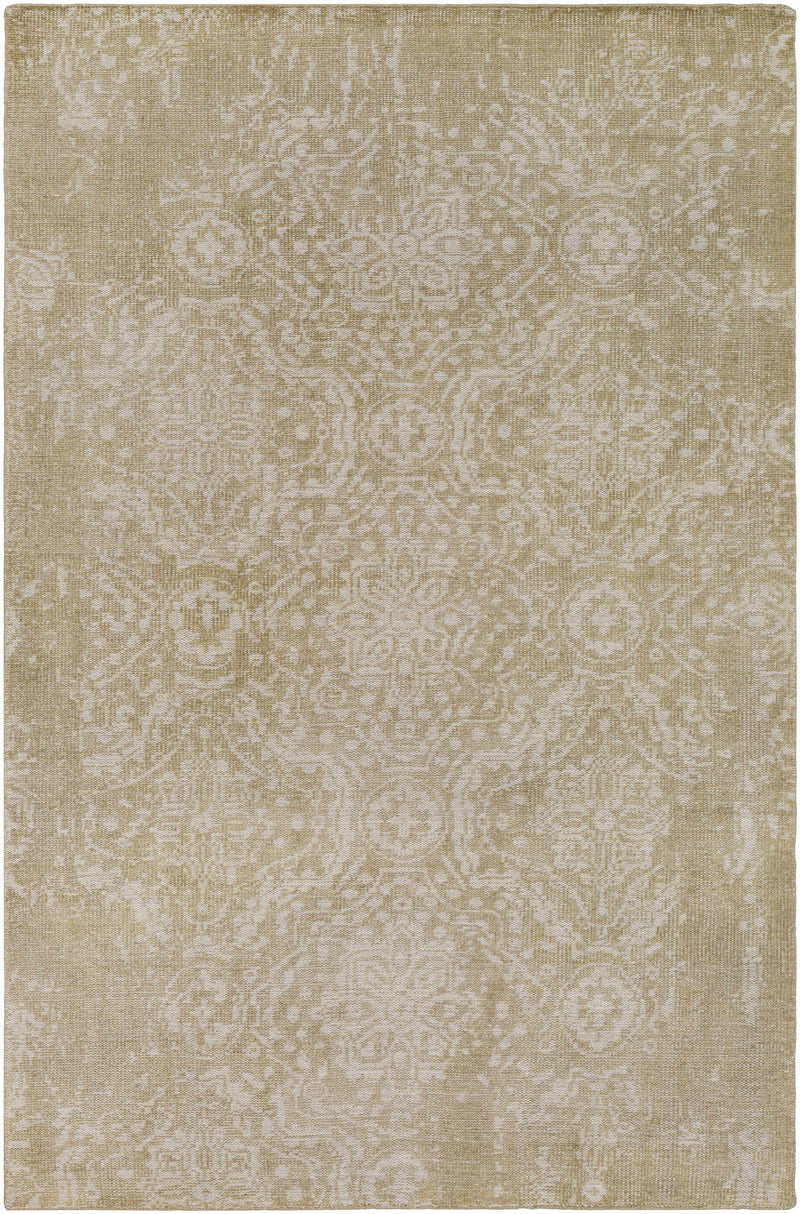 Dusty Sage Hand Knotted 100% Wool Traditional Rectangle Handmade rug, Indoor use only, no fringe, non-washable.