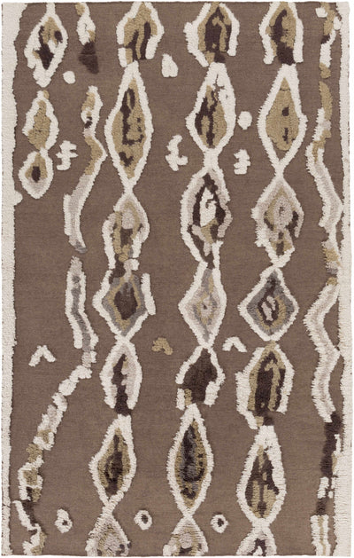 Beige Hand Woven 100% Wool Modern Rectangle Handmade rug, Indoor use only, no fringe, non-washable. runner also available