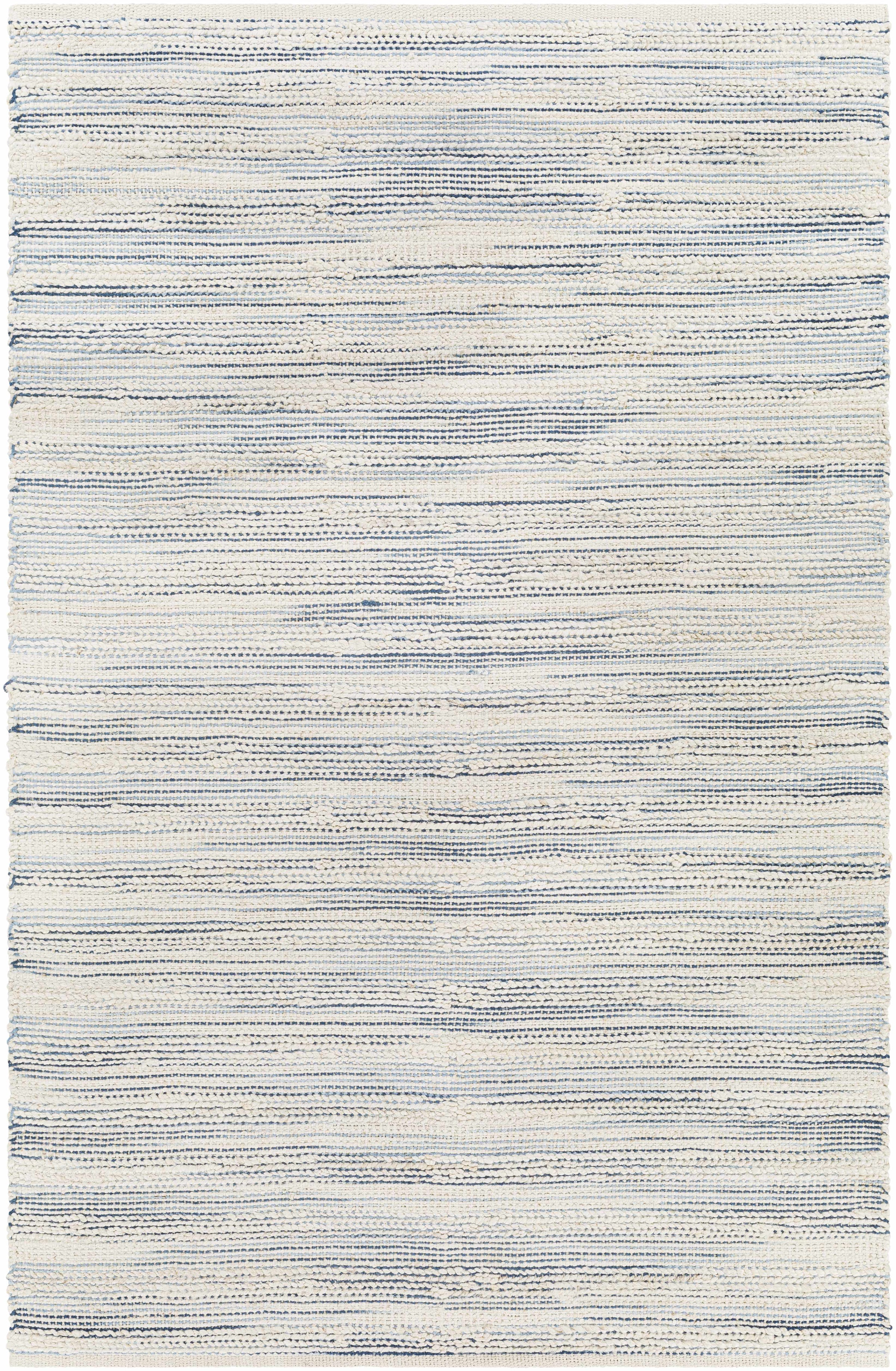 Denim Hand Woven 70% Jute, 30% Cotton Cottage Rectangle Handmade rug, Indoor use only, no fringe, non-washable. runner also available