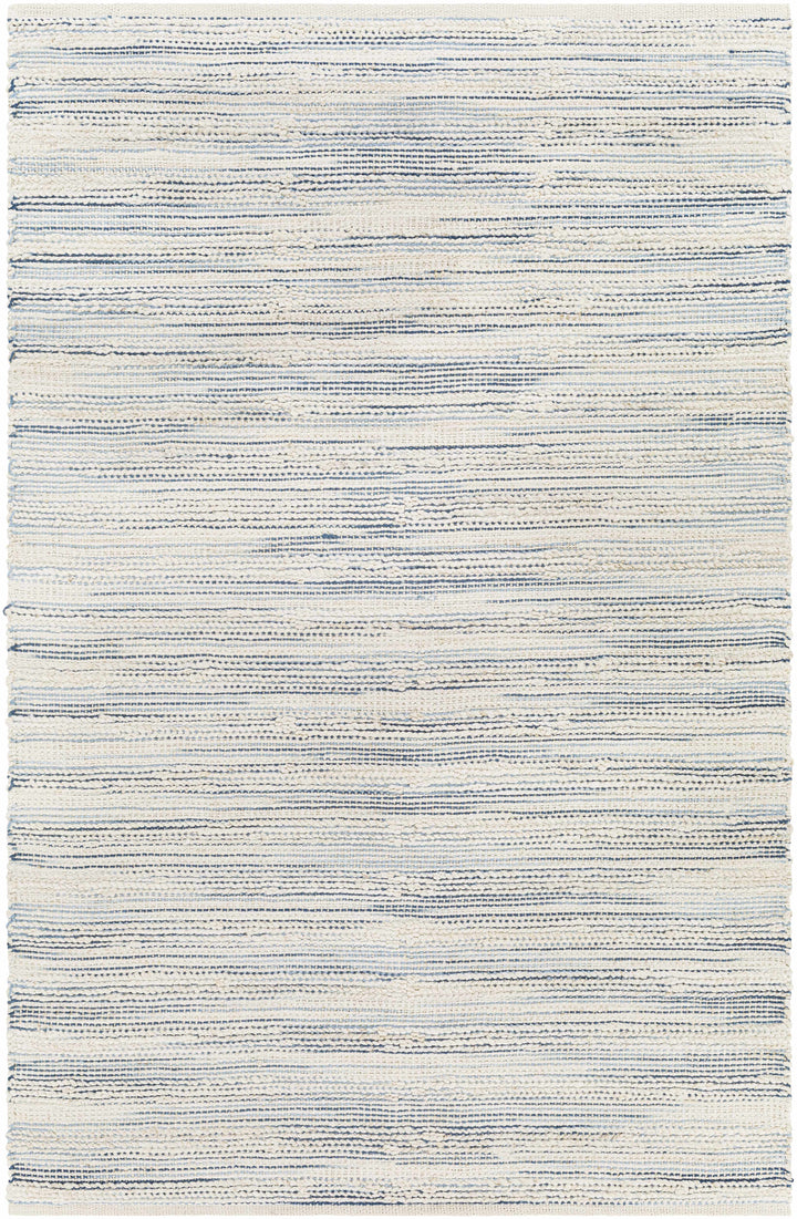 Denim Hand Woven 70% Jute, 30% Cotton Cottage Rectangle Handmade rug, Indoor use only, no fringe, non-washable. runner also available