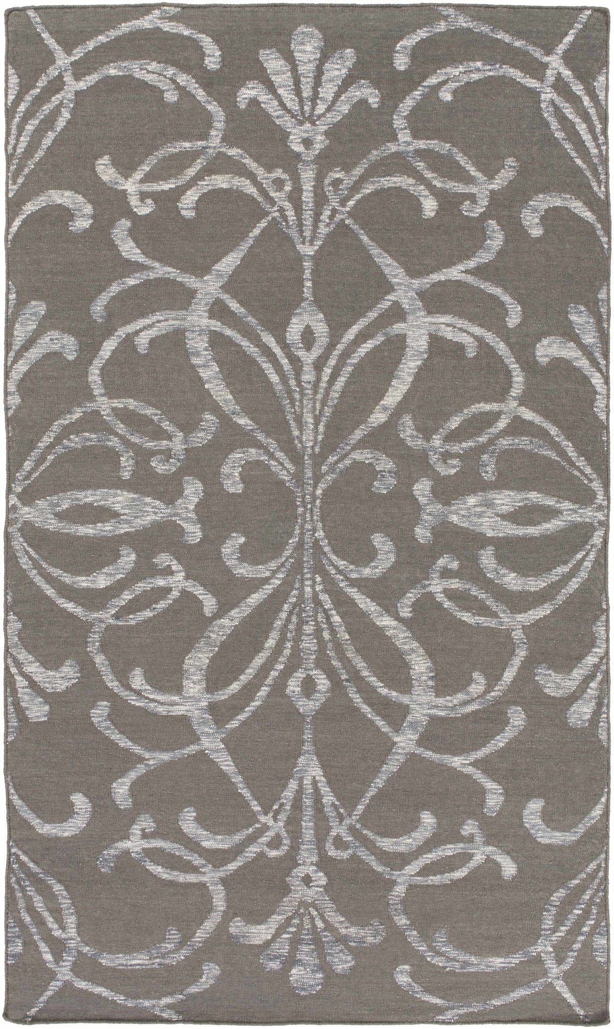 Brown Hand Woven 50% Wool, 30% Viscose, 20% Cotton Modern Rectangle Handmade rug, Indoor use only, no fringe, non-washable. runner also available