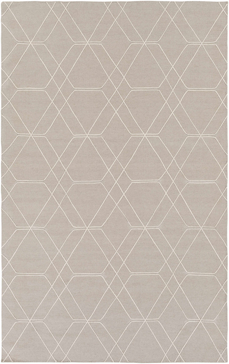 Tan Hand Woven 100% Wool Modern Rectangle Handmade rug, Indoor use only, no fringe, non-washable. runner also available