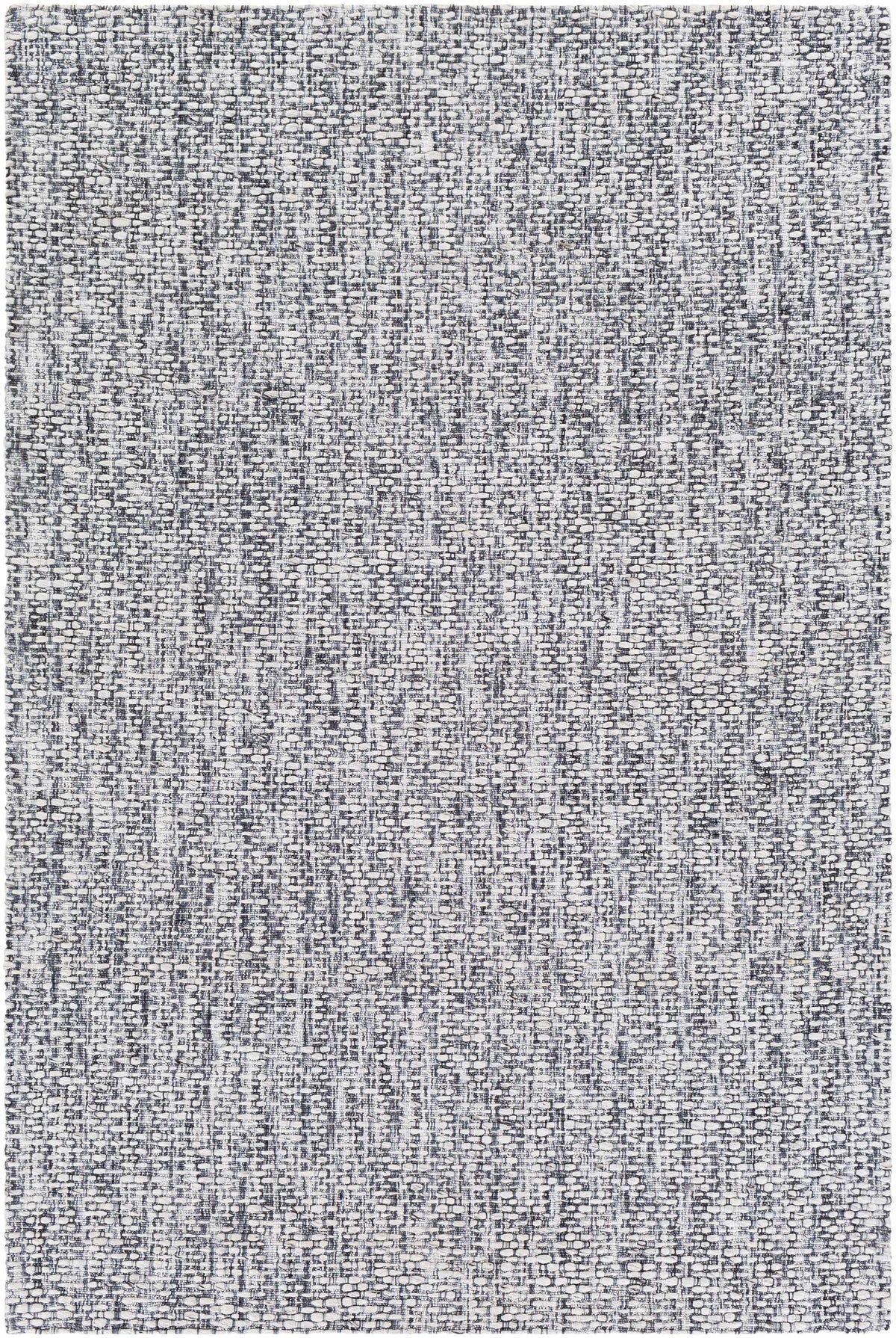 Pale Blue Hand Loomed 90% Polyester, 10% Wool Modern Rectangle Handmade rug, Indoor use only, no fringe, non-washable.