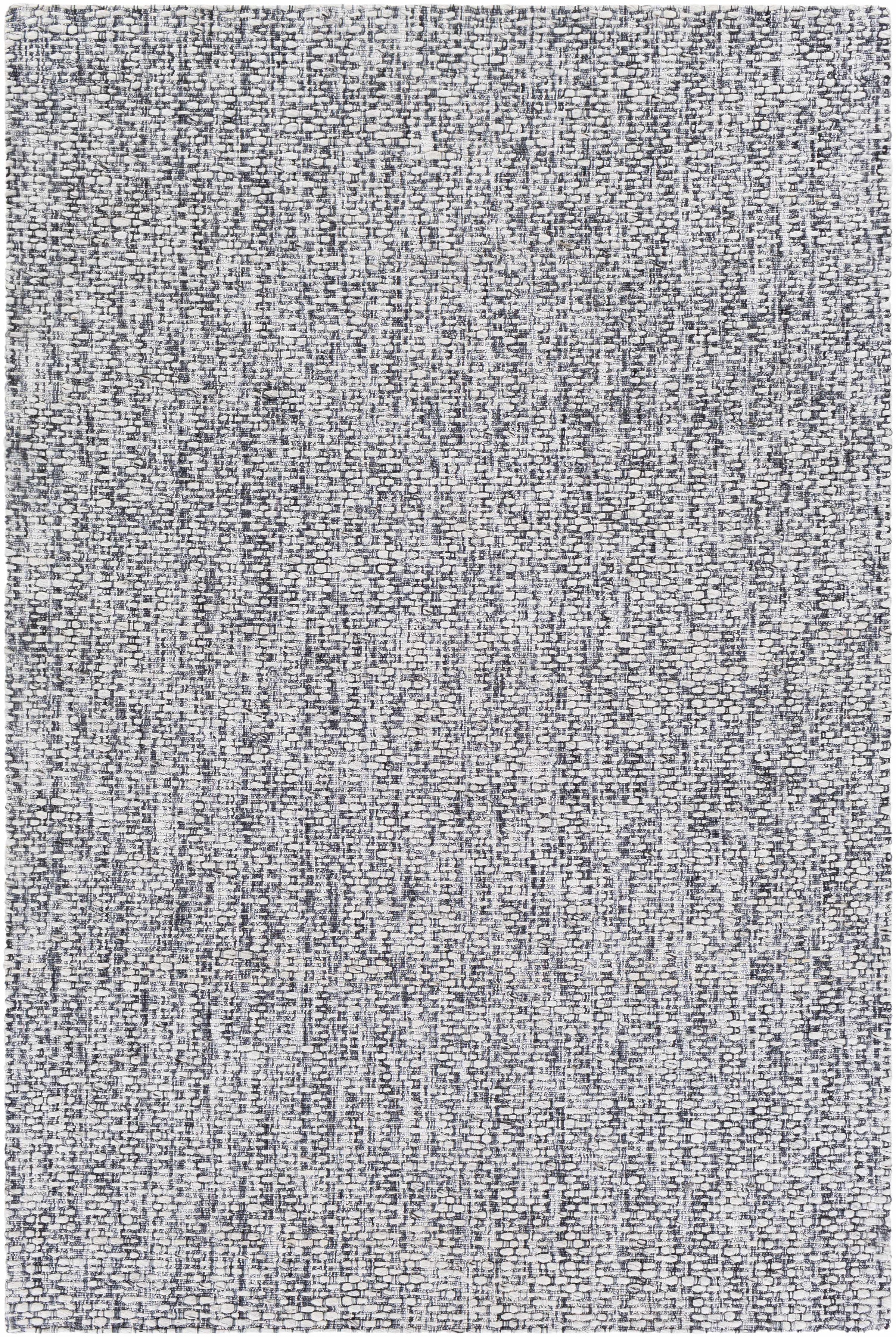 Pale Blue Hand Loomed 90% Polyester, 10% Wool Modern Rectangle Handmade rug, Indoor use only, no fringe, non-washable.