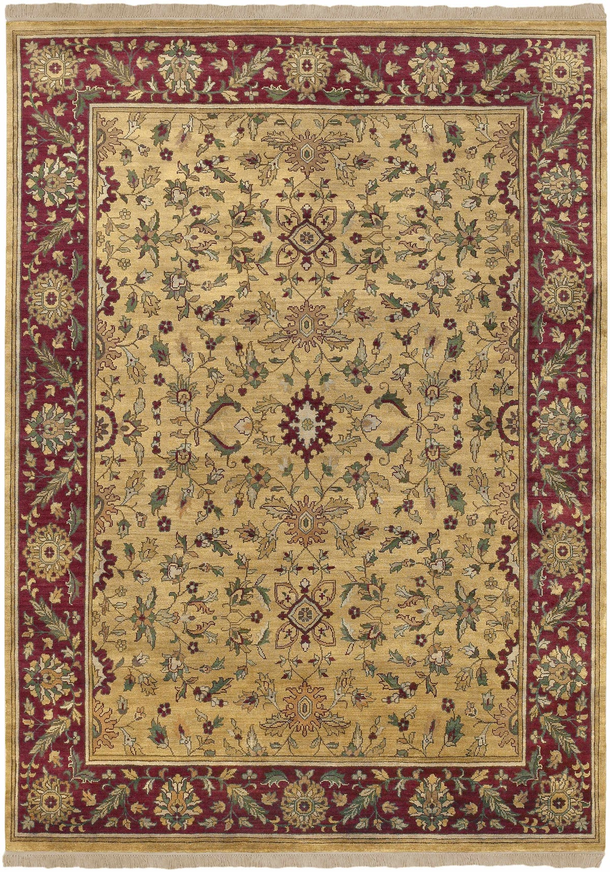 Rust Hand Knotted 100% NZ Wool Traditional Rectangle Handmade rug, Indoor use only, no fringe, non-washable. round also available