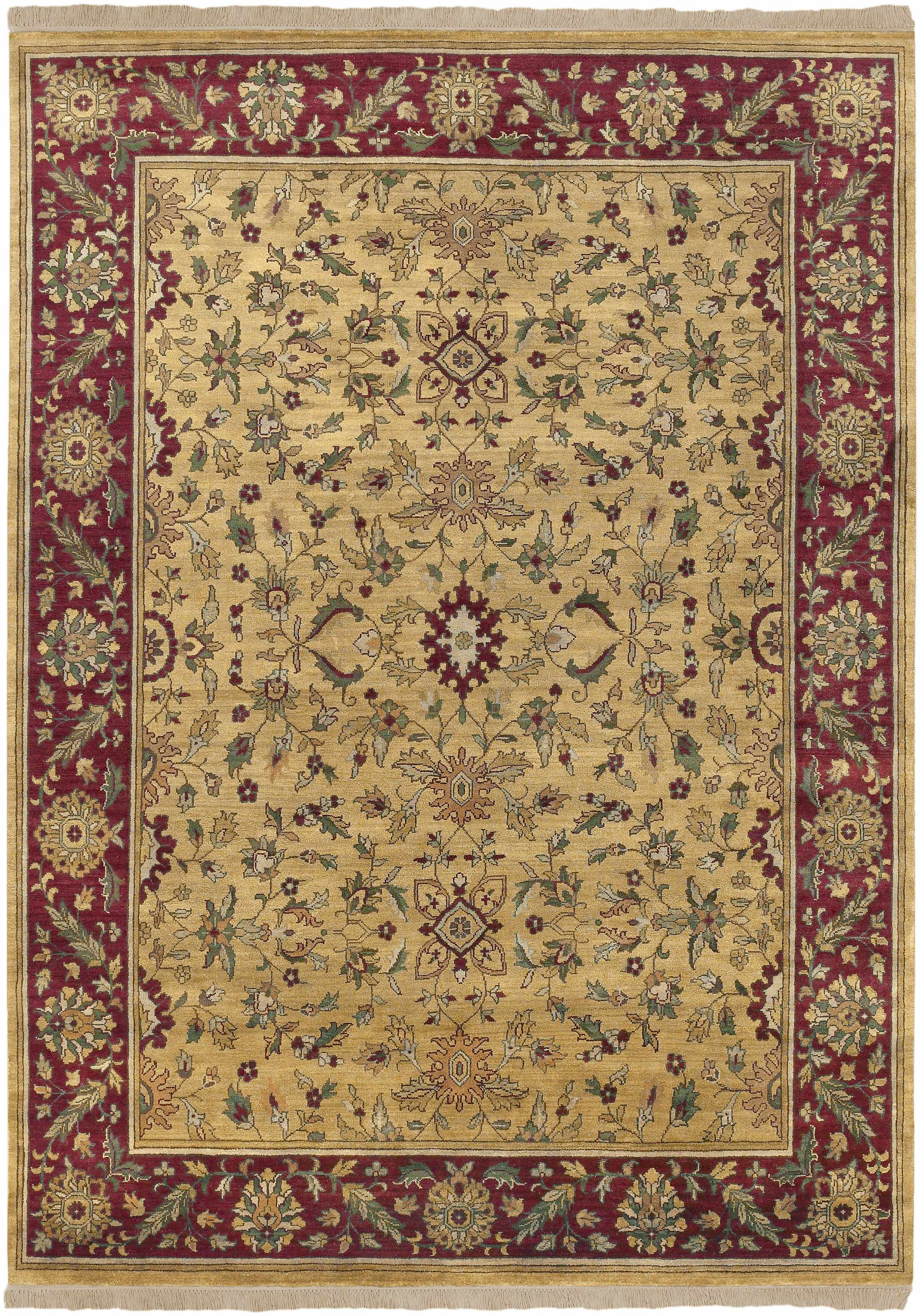 Rust Hand Knotted 100% NZ Wool Traditional Rectangle Handmade rug, Indoor use only, no fringe, non-washable. round also available