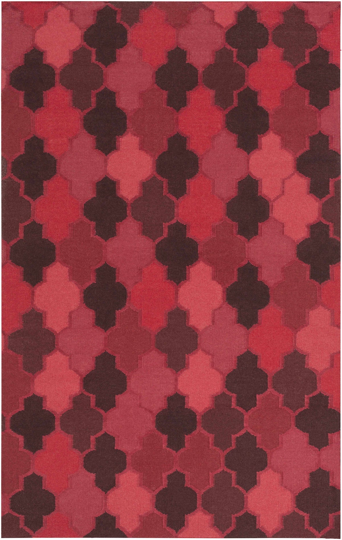 Burgundy Hand Woven 90% Wool, 10% Chenille-Cotton Modern Rectangle Handmade rug, Indoor use only, no fringe, non-washable. runner also available