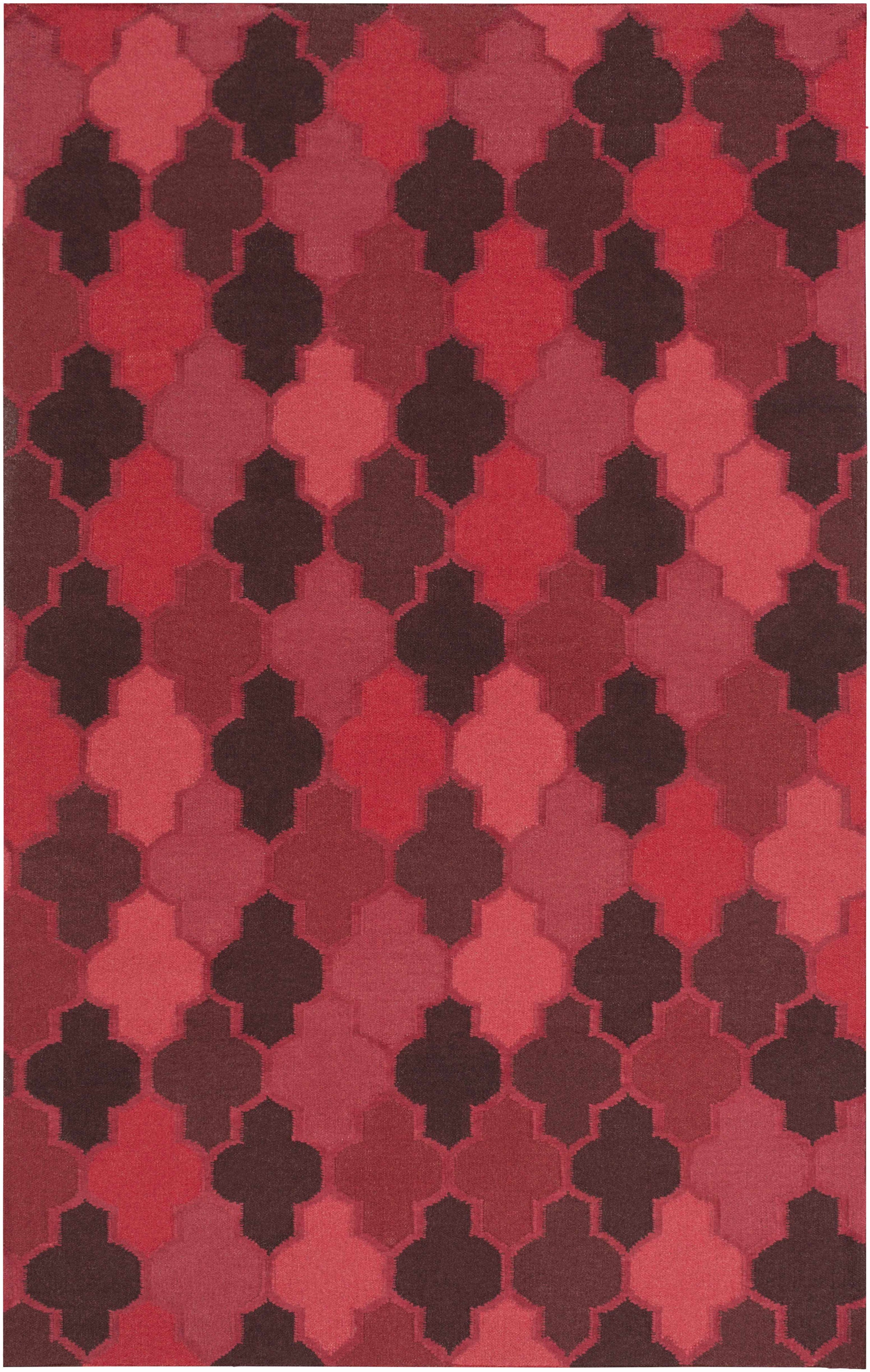 Burgundy Hand Woven 90% Wool, 10% Chenille-Cotton Modern Rectangle Handmade rug, Indoor use only, no fringe, non-washable. runner also available