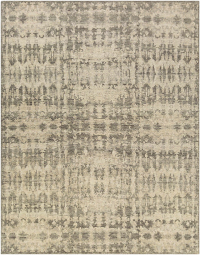 Ivory Hand Knotted 100% NZ Wool Modern Rectangle Handmade rug, Indoor use only, no fringe, non-washable.