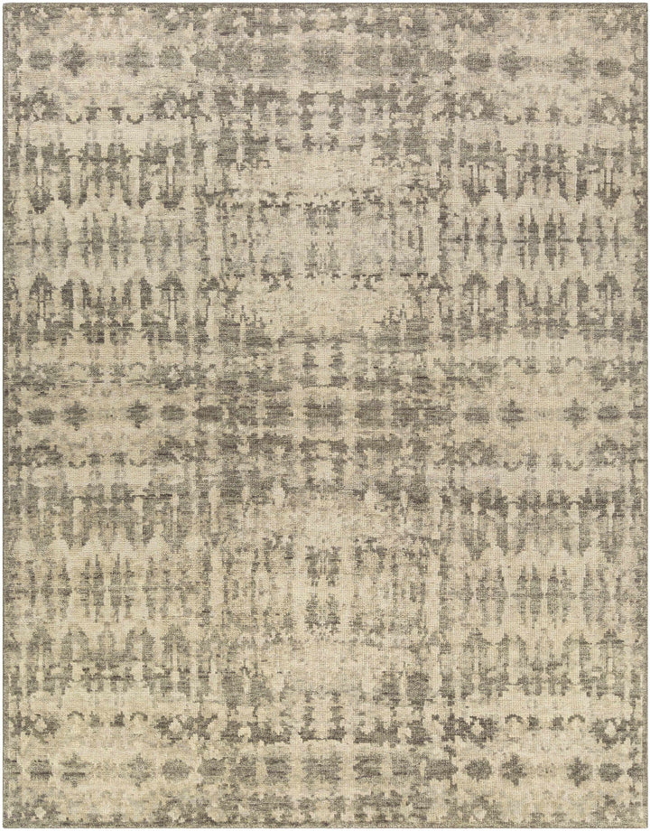 Ivory Hand Knotted 100% NZ Wool Modern Rectangle Handmade rug, Indoor use only, no fringe, non-washable.