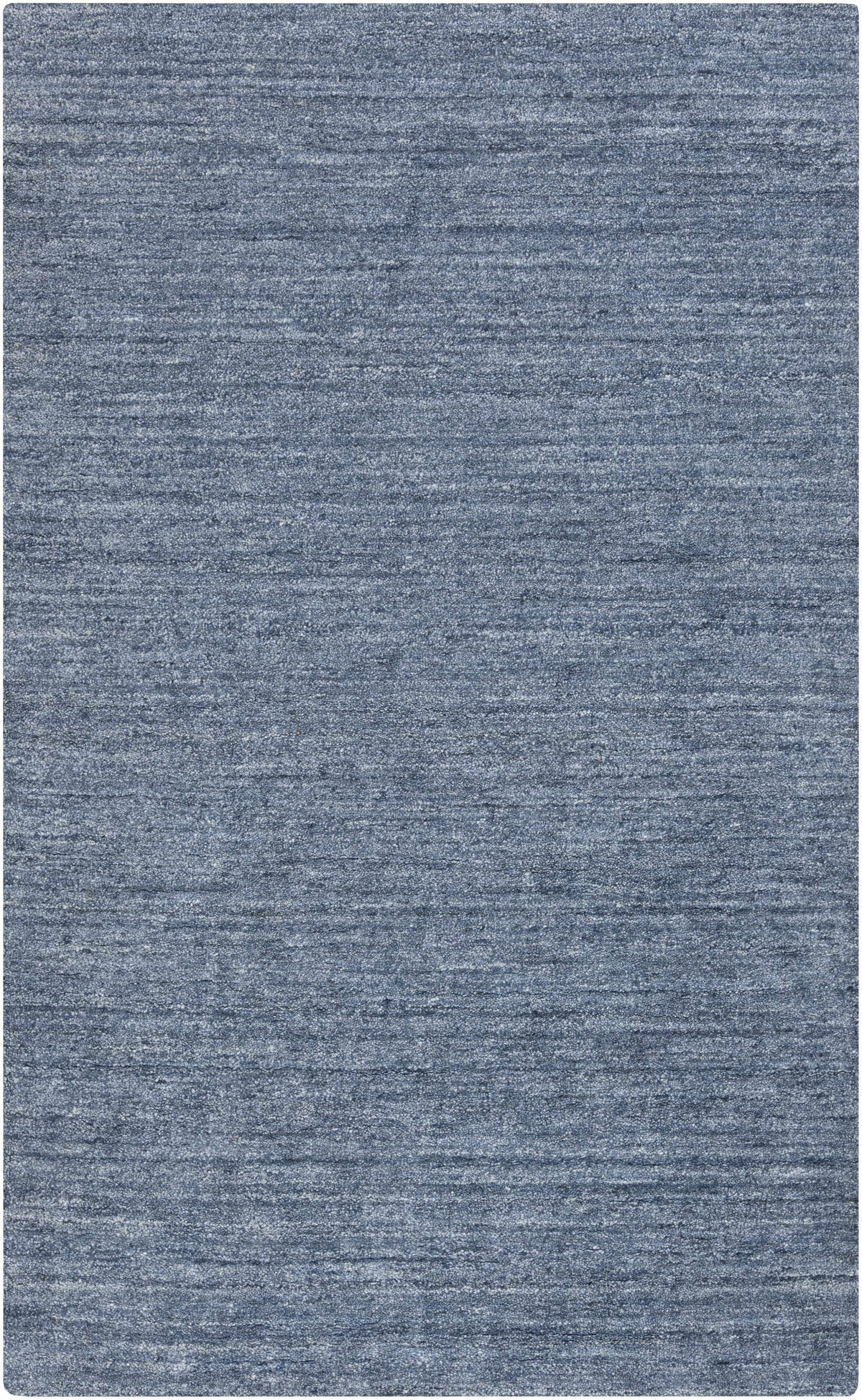 Blue Hand Loomed 100% Viscose Modern Rectangle Handmade rug, Indoor use only, no fringe, non-washable.