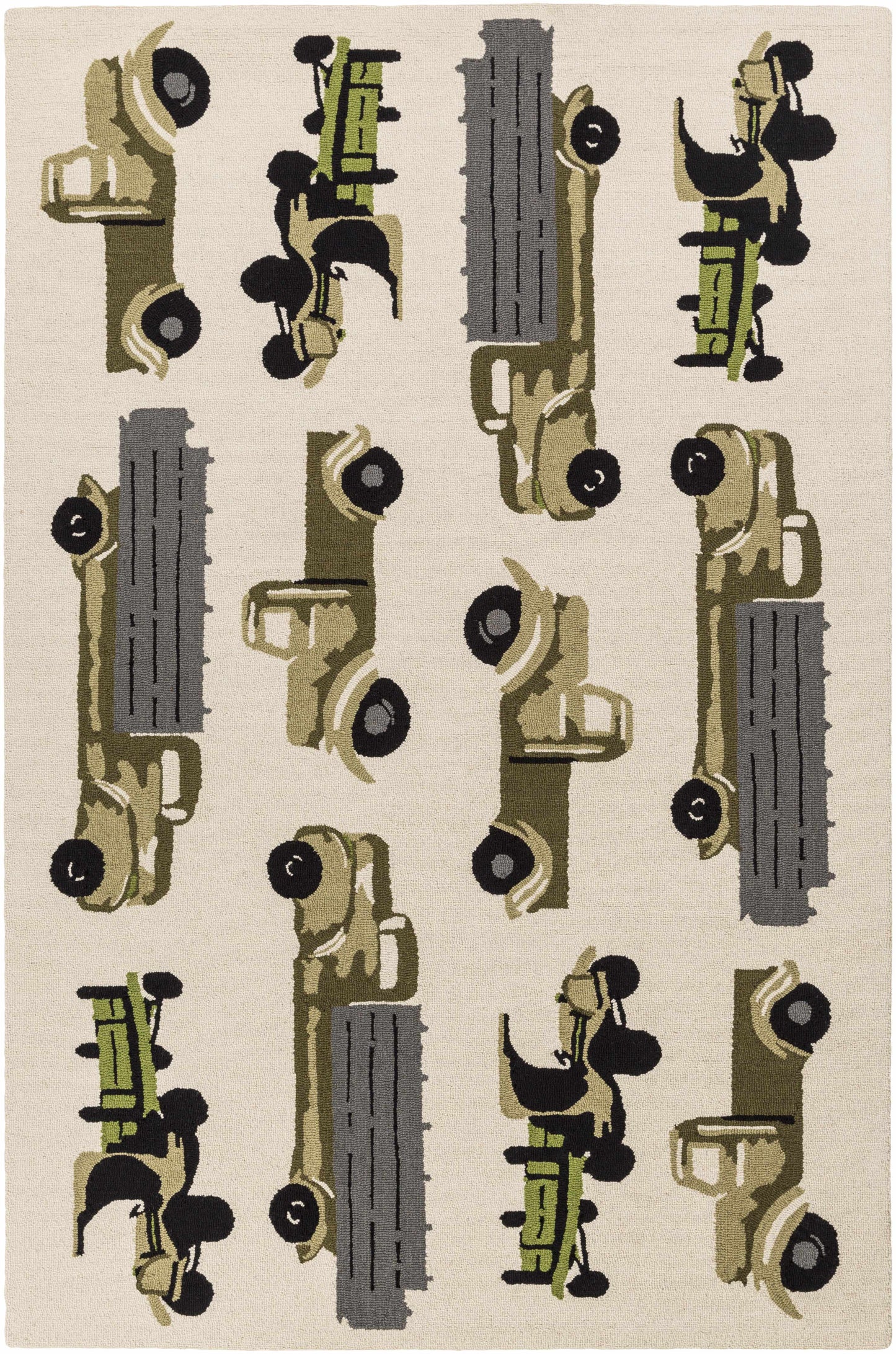 Tic Tac Toe TCT-6005 Hand Hooked Rug