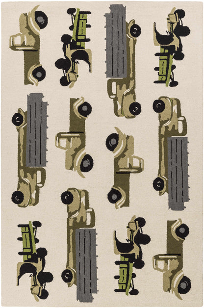 Tic Tac Toe TCT-6005 Hand Hooked Rug