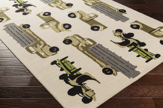 Tic Tac Toe TCT-6005 Hand Hooked Rug