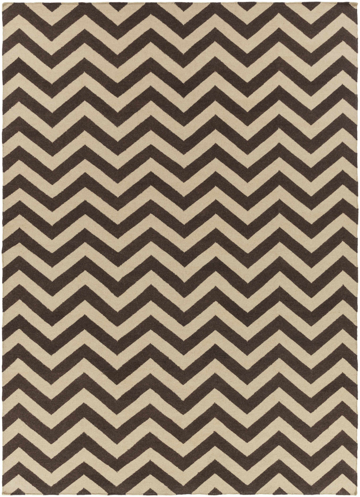 Dark Brown Hand Woven 100% Wool Modern Rectangle Handmade rug, Indoor use only, no fringe, non-washable. runner also available