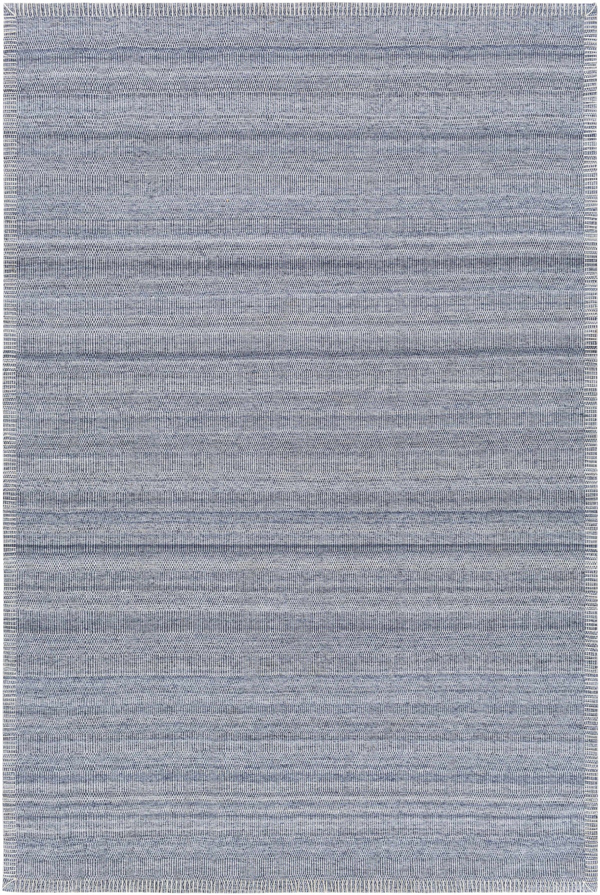 Denim Hand Woven 100% Viscose Global Rectangle Handmade rug, Indoor use only, no fringe, non-washable.