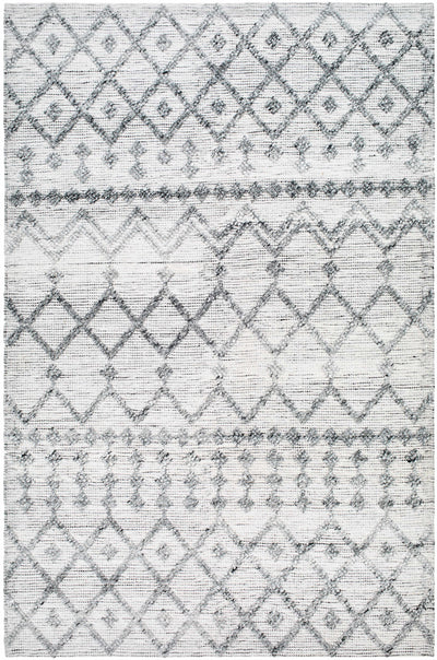White Hand Woven 100% Recycled PET Yarn Global Rectangle Handmade rug, Indoor use only, no fringe, non-washable. runner also available