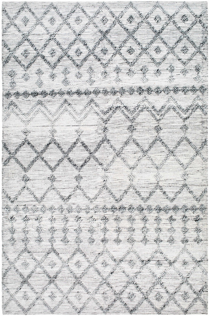 White Hand Woven 100% Recycled PET Yarn Global Rectangle Handmade rug, Indoor use only, no fringe, non-washable. runner also available