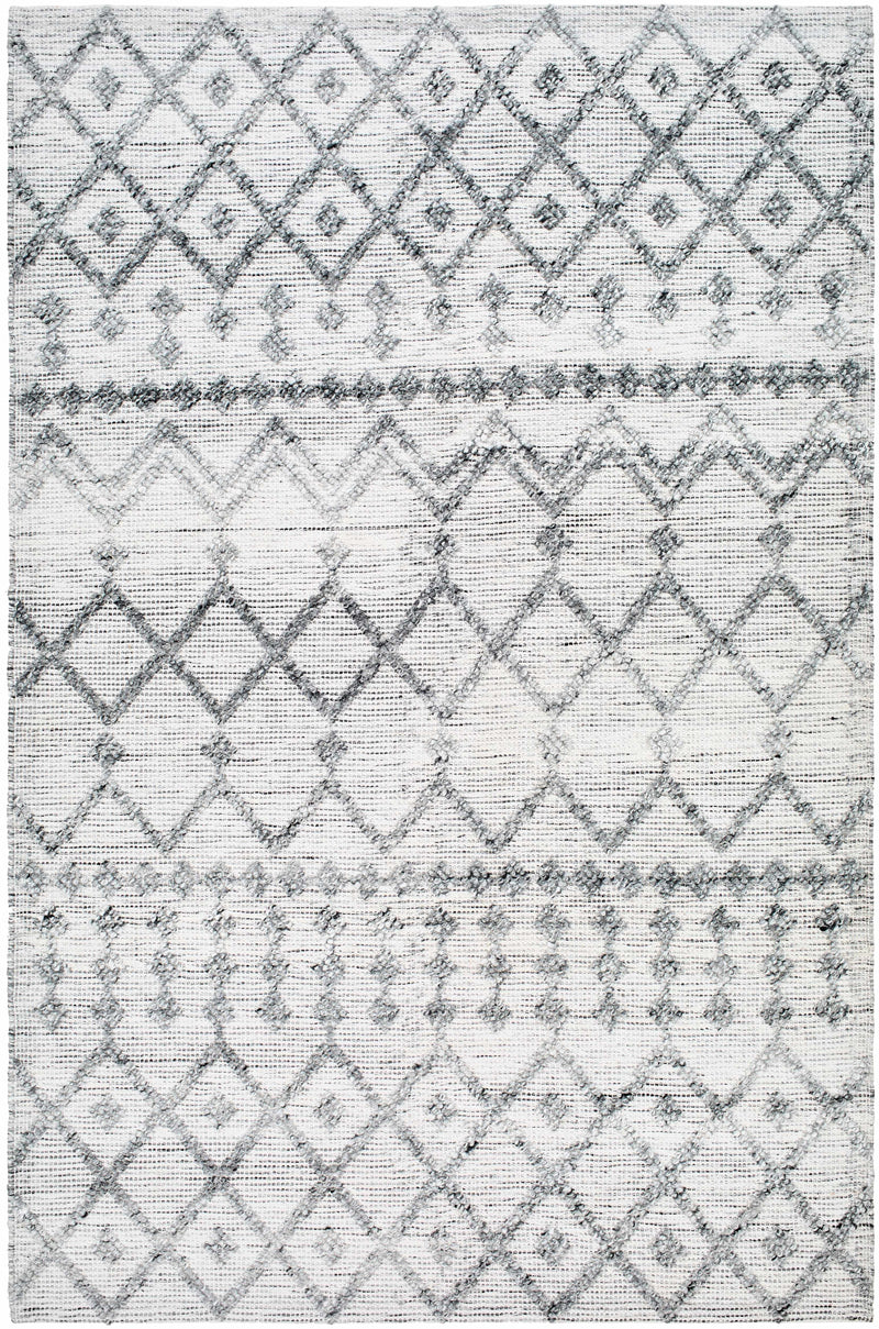White Hand Woven 100% Recycled PET Yarn Global Rectangle Handmade rug, Indoor use only, no fringe, non-washable. runner also available
