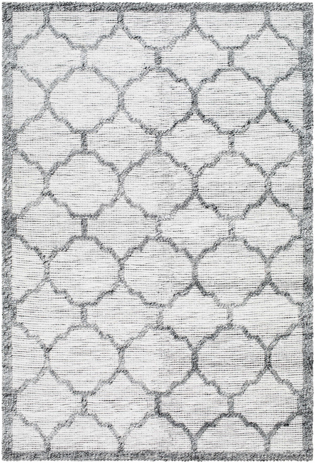 Ivory Hand Woven 100% Recycled PET Yarn Traditional Rectangle Handmade rug, Indoor use only, no fringe, non-washable. runner also available