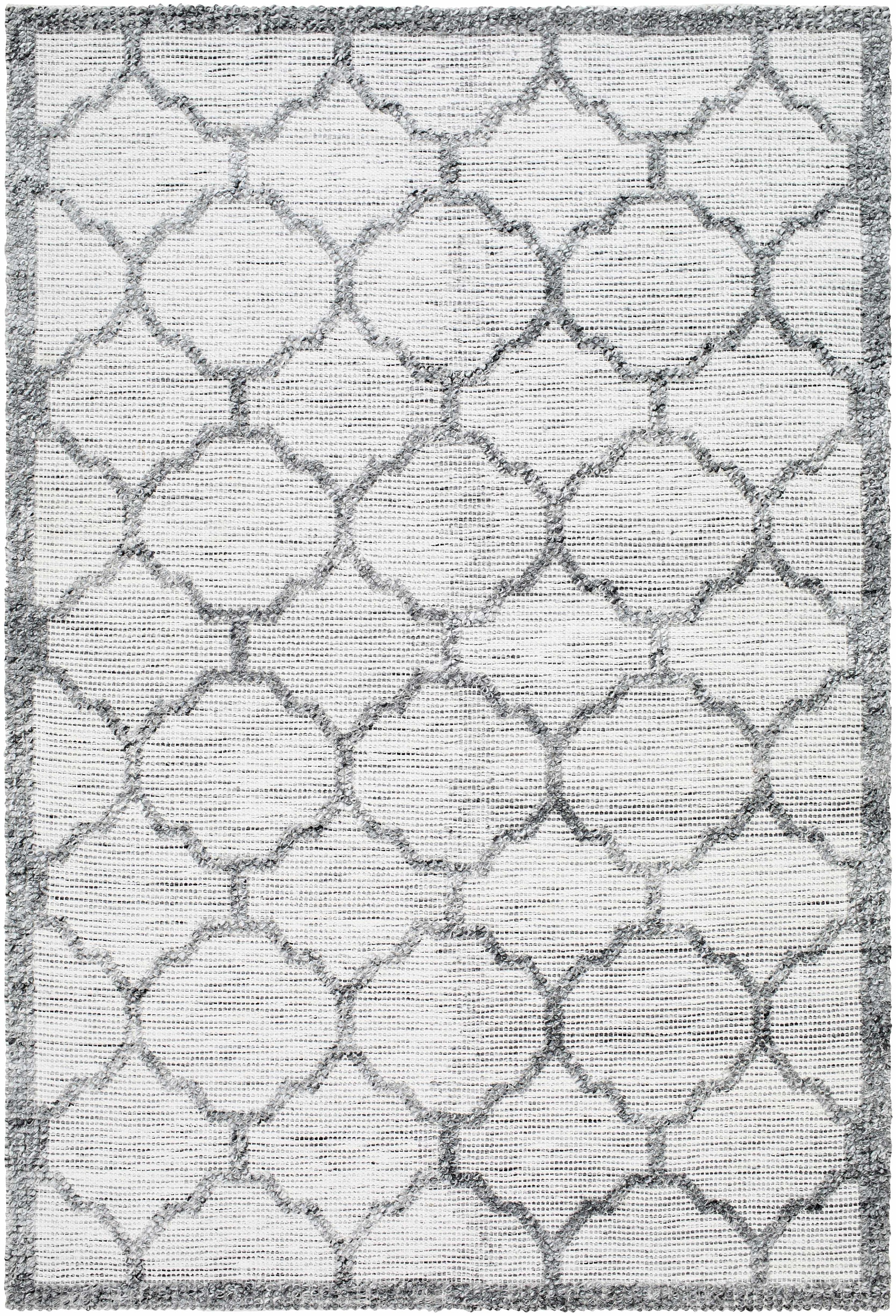Ivory Hand Woven 100% Recycled PET Yarn Traditional Rectangle Handmade rug, Indoor use only, no fringe, non-washable. runner also available