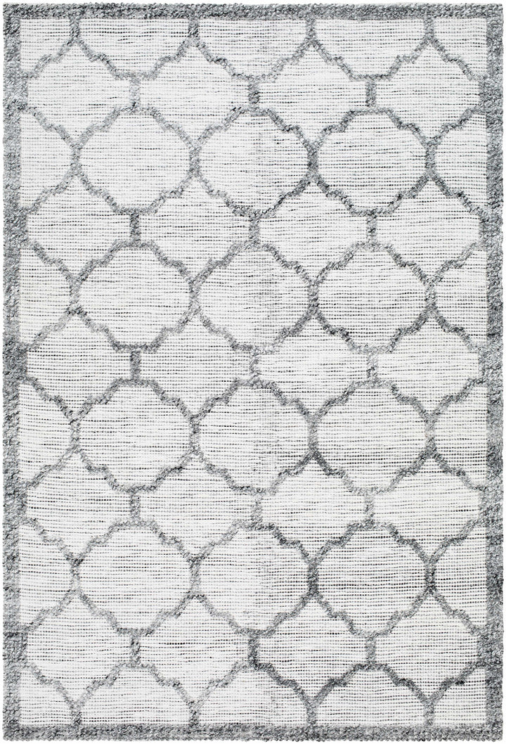 Ivory Hand Woven 100% Recycled PET Yarn Traditional Rectangle Handmade rug, Indoor use only, no fringe, non-washable. runner also available