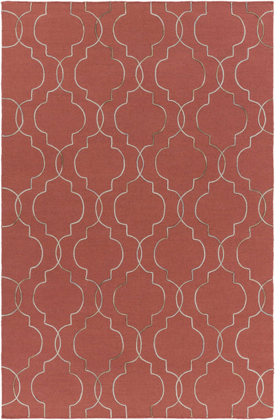 Rust Hand Woven 100% Wool Global Rectangle Handmade rug, Indoor use only, no fringe, non-washable. runner also available