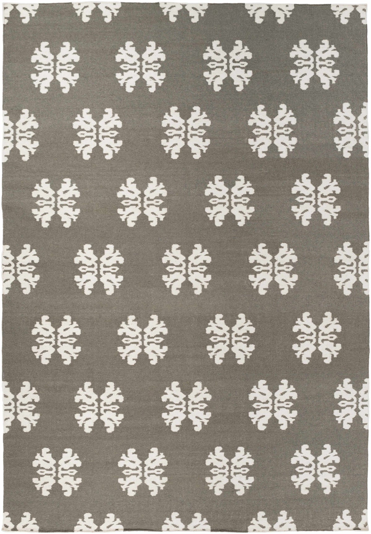 Cream Hand Woven 100% Wool Modern Rectangle Handmade rug, Indoor use only, no fringe, non-washable.