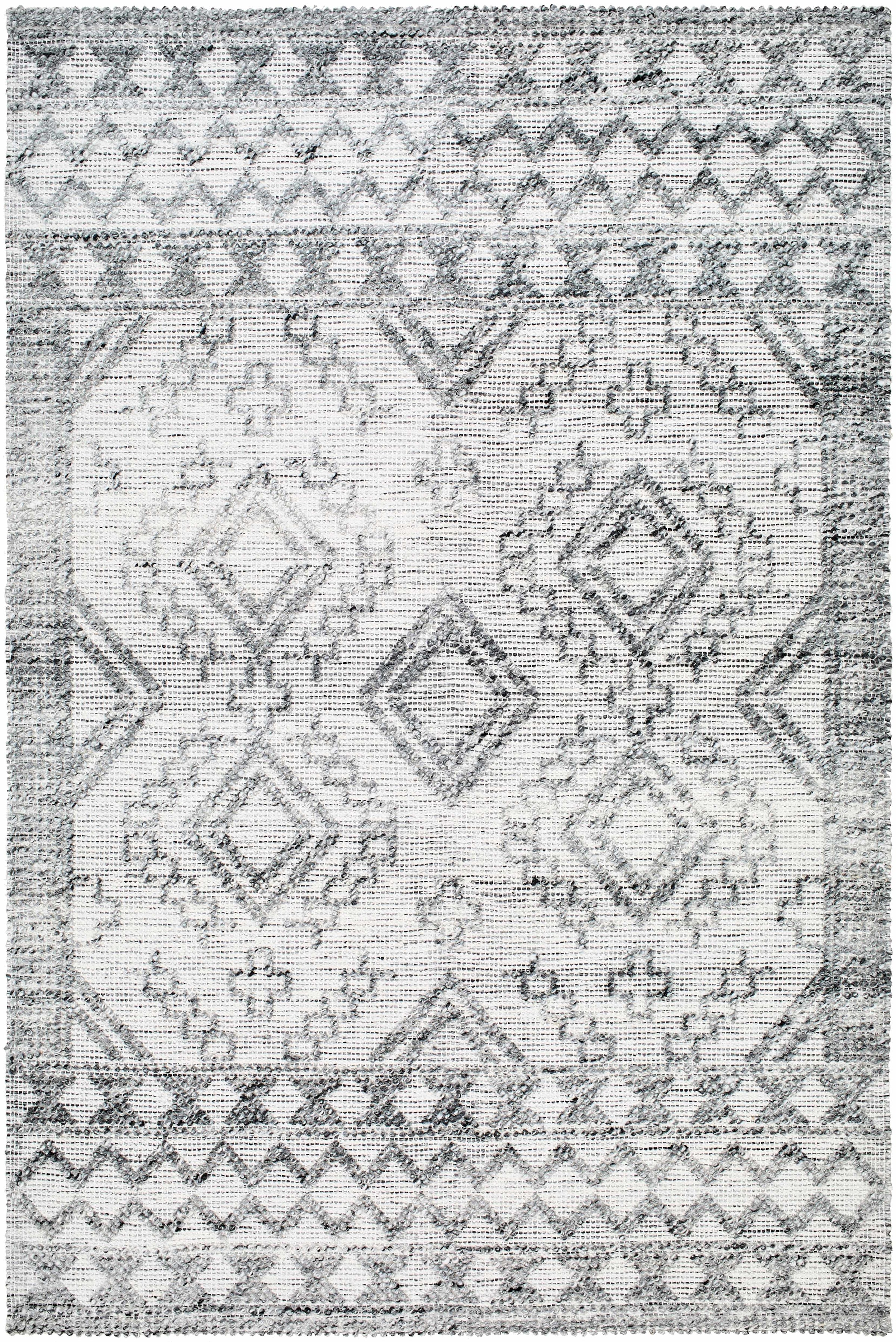 Light Gray Hand Woven 100% Recycled PET Yarn Global Rectangle Handmade rug, Indoor use only, no fringe, non-washable. runner also available