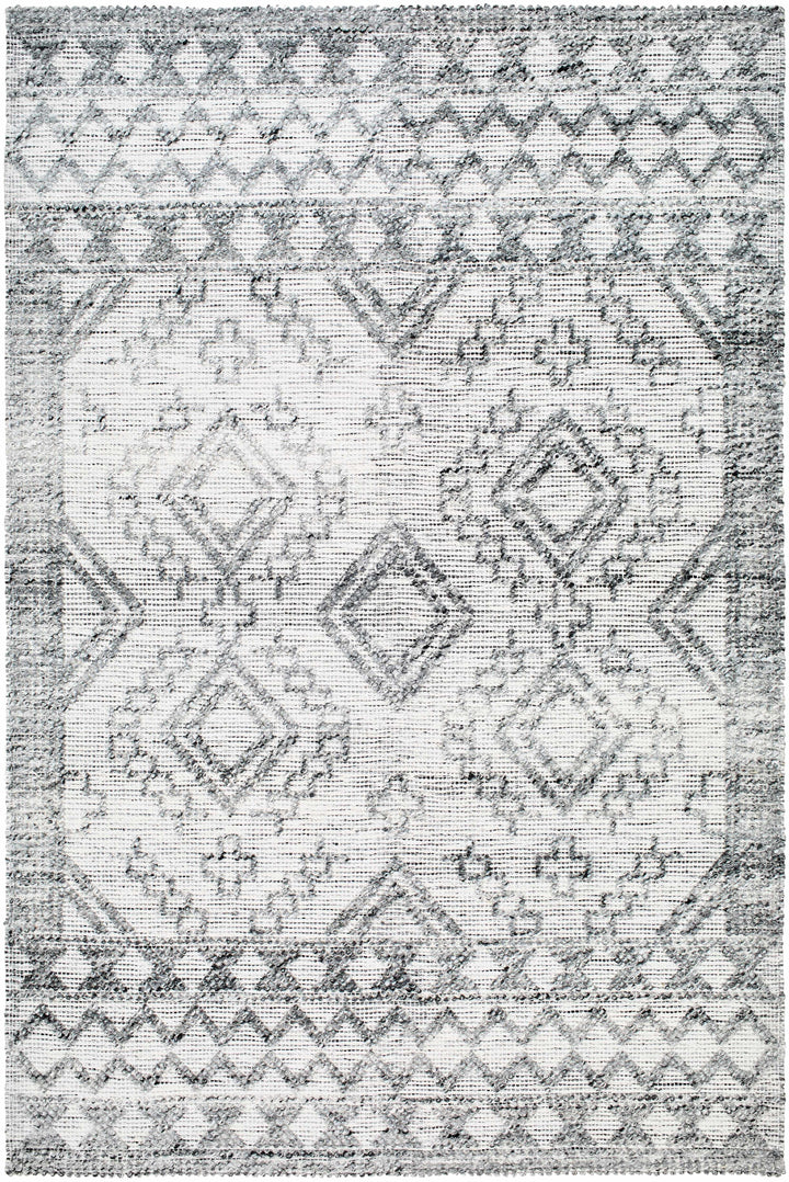 Light Gray Hand Woven 100% Recycled PET Yarn Global Rectangle Handmade rug, Indoor use only, no fringe, non-washable. runner also available