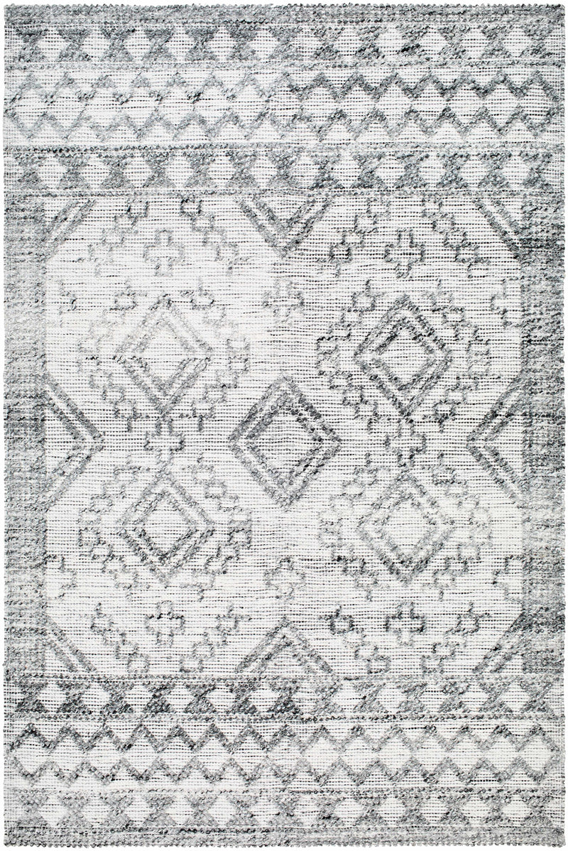 Light Gray Hand Woven 100% Recycled PET Yarn Global Rectangle Handmade rug, Indoor use only, no fringe, non-washable. runner also available