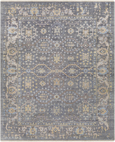 Wheat Hand Knotted 70% Viscose, 30% Wool Traditional Rectangle Handmade rug, Indoor use only, has fringe, non-washable.