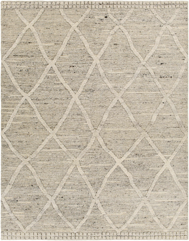 Charcoal Hand Woven 100% NZ Wool Global Rectangle Handmade rug, Indoor use only, no fringe, non-washable. runner also available